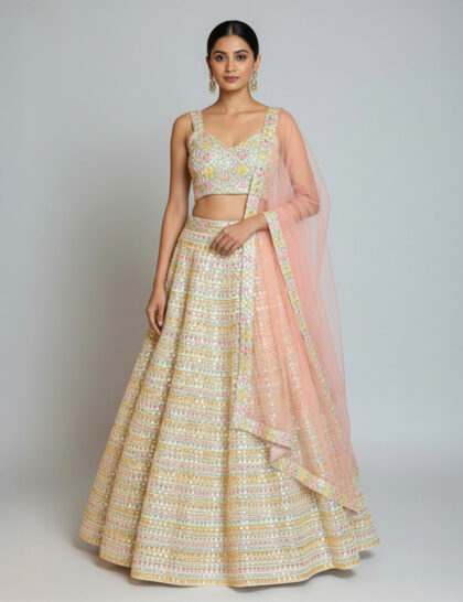 Pastel Blush Lehenga Set