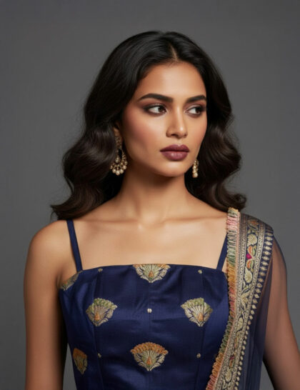 Sapphire Banarasi Lehenga