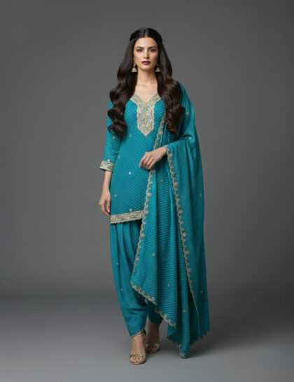 Bandhani Print Salwar Set