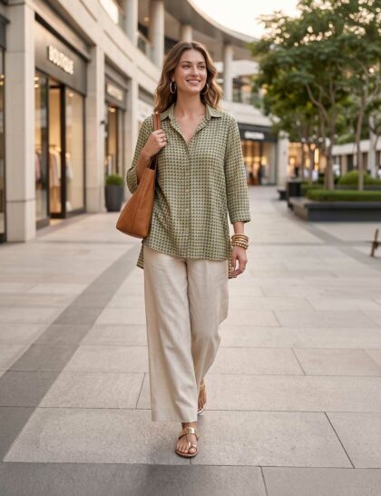 Seabreeze Musin Linen Coordset
