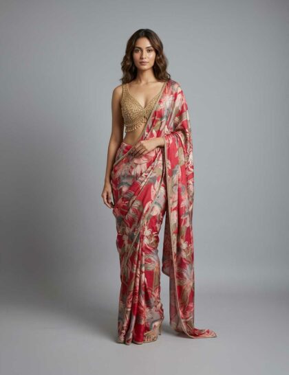 The Golden Hour Saree