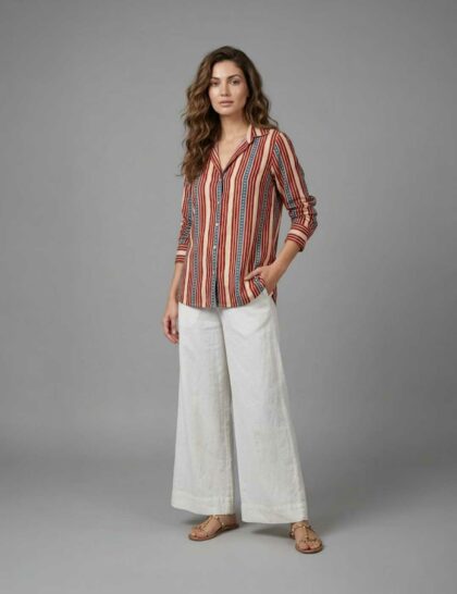 Polka Striped Linen CoordSet