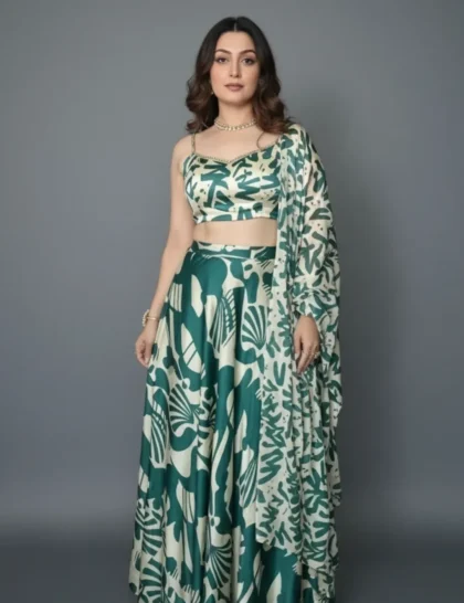 The Saaz Saree - Green