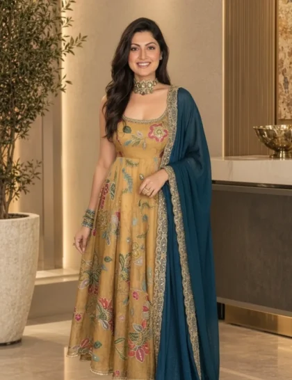 Arohi Anarkali Beige