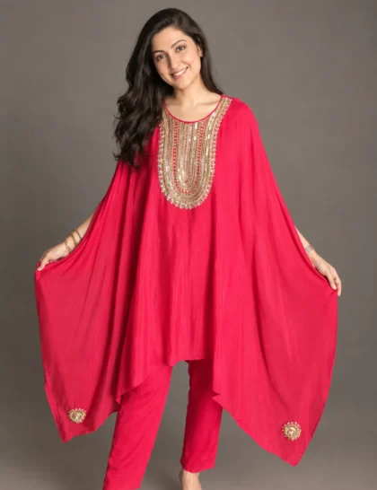 Gulabi Kaftan Set